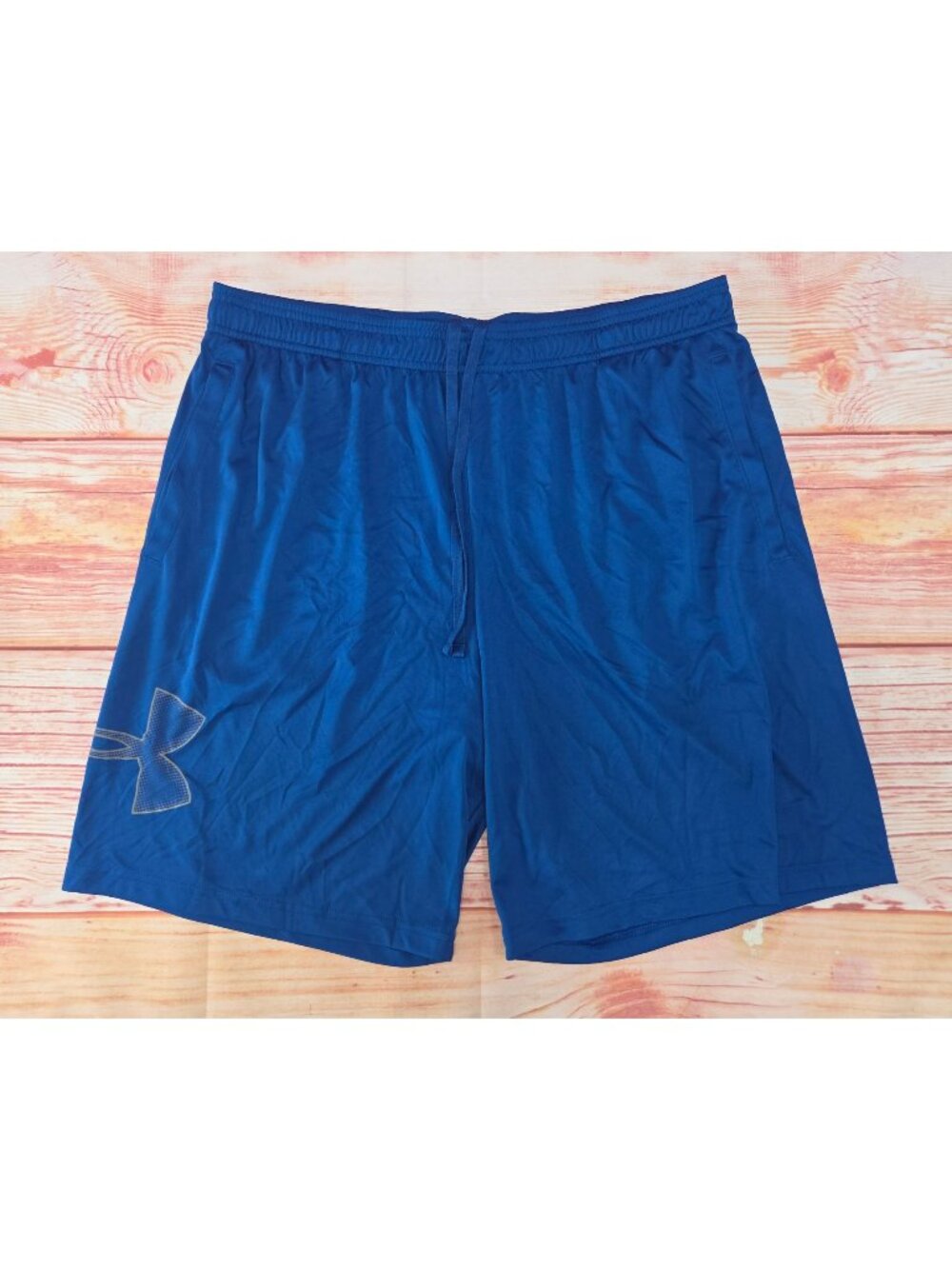 Under Armour Mens Blue HeatGear Loose-Fit Athletic Shorts XL